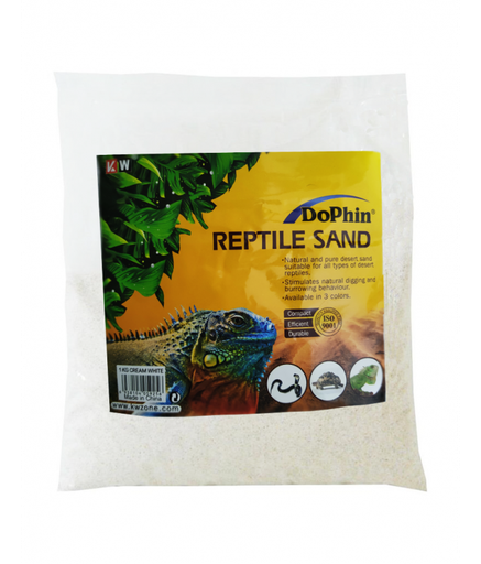KW Zone Dophin Reptile Sand 1kg[Color - Cream White]