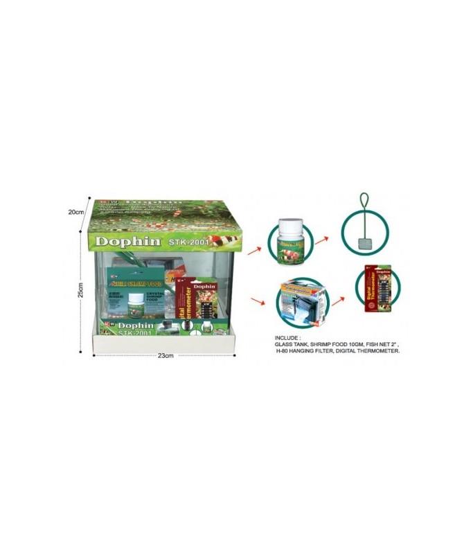 KW Zone Dophin Shrimp Kit Tank STK - 2001 - 20 x 23 x 25cm