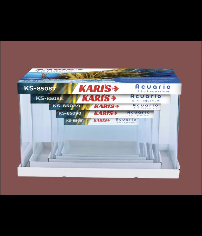 Karis 5 in 1 Aquarium- 50x34x34cm (Maximum)