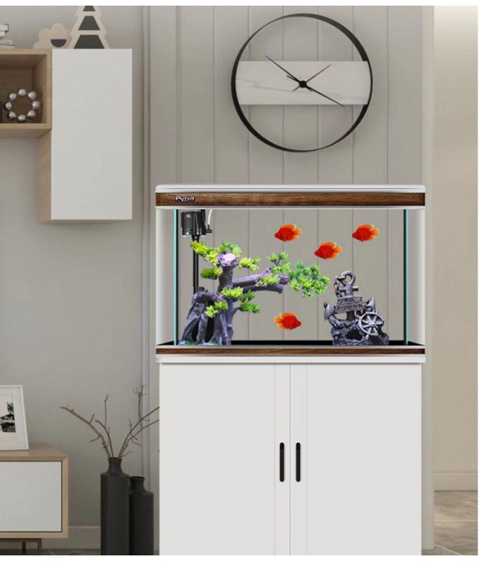 Karis Perfect Aquarium with Cabinet 620x370x500mm[Color - White]