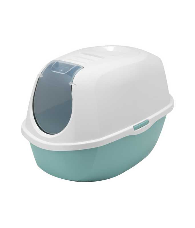 Moderna Smart Cat Litter Box - (Recycled) P4  L 54.5 x W 39.1 x H 40.3 cm[Color - Light Blue]