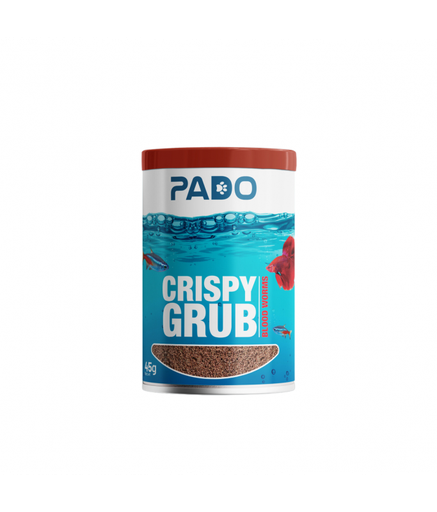Pado Crispy Grub Blood Worms Fish Food 45g (500ml)[Weight - 45g]