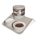 Pado Glossy Food & Water Dispenser-Grey  1800ML