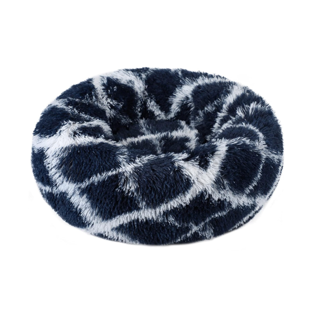 Pado Pet Fluffy Donut Cushion - Pattern[Size - M, Dimension - 50 x 20cm]