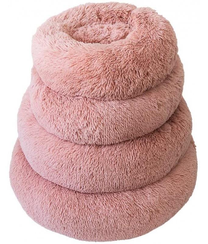 Pado Pet Fluffy Donut Cushion -Assorted Color[Size - M, Dimension - 50 x 20cm]