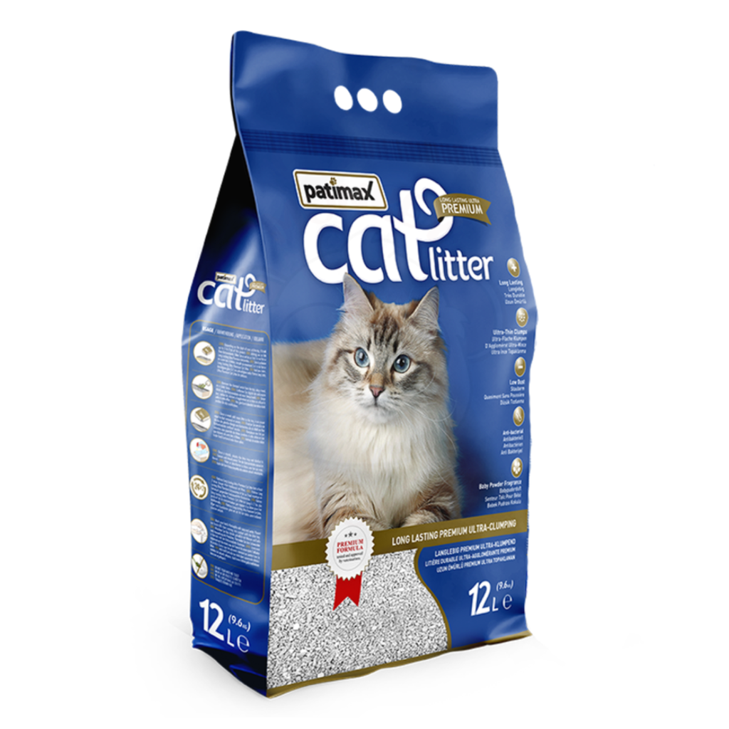 Patimax Premium Ultra Clumping Cat Litter[Flavor - Lavander, Size - 12L]