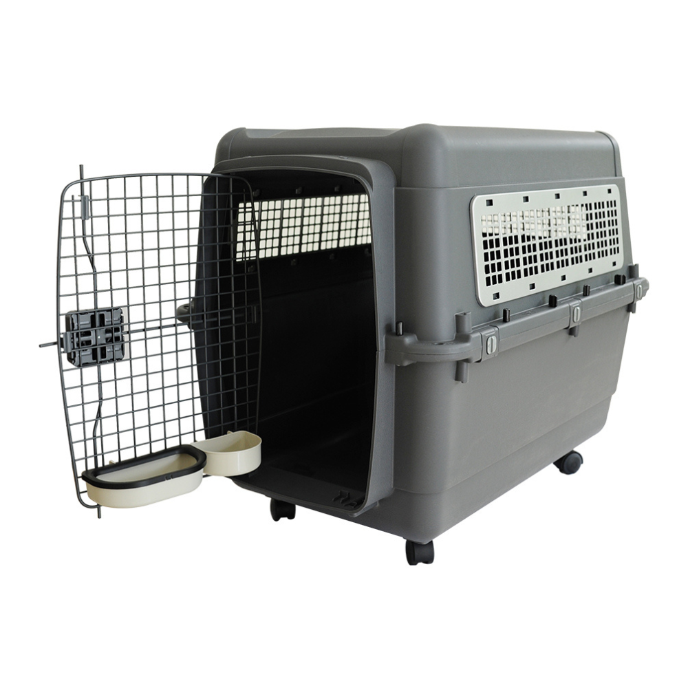 Pet Mode Plastic Transporter 80x56x60cm With Wheels [HC032-L80]