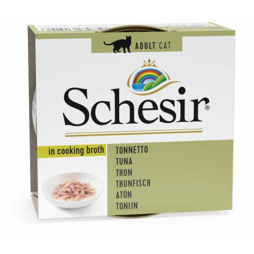 Schesir Cat Can Broth-Wet Food Tuna- (Min Order 70g - 14pcs)[Weight - 70g]