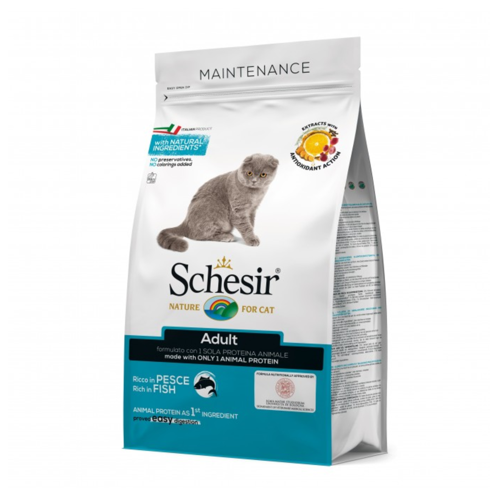 Schesir Cat Dry Food Maintenance with Fish-Adult[Weight - 400g]