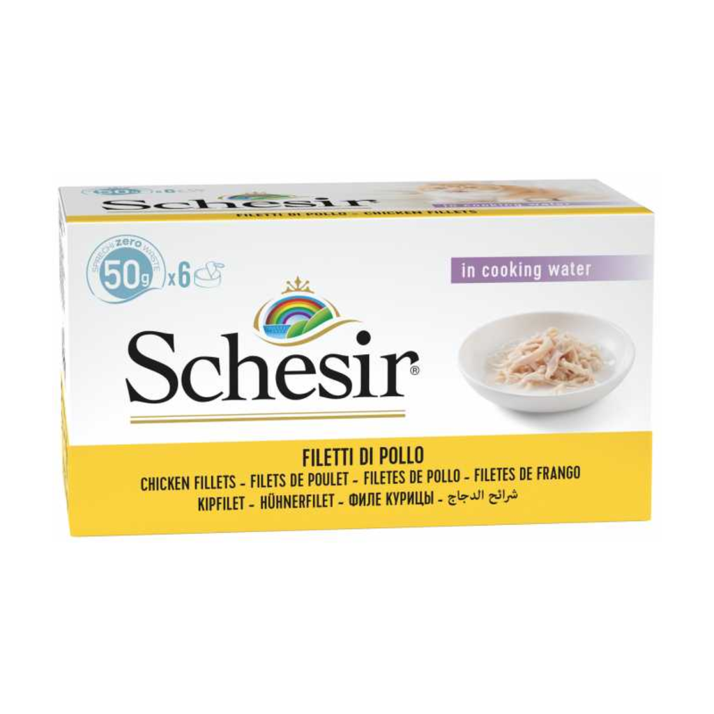 Schesir Cat Multipack Can-Wet Food Chicken Rice Natural Style-6x50g[Weight - 6x50g]