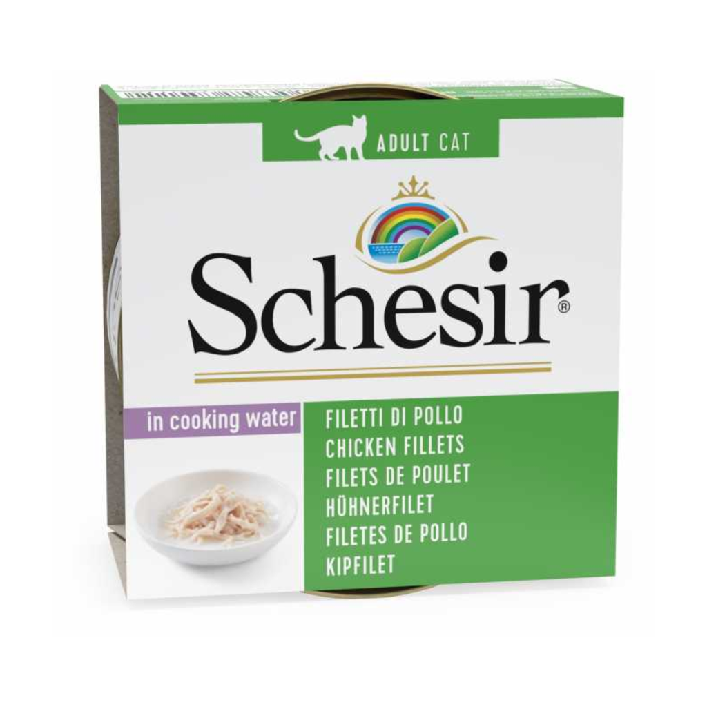 Schesir Cat Wet Food-Chicken Fillets Natural Style (Min Order 85g - 14Pcs)[Weight - 85g]
