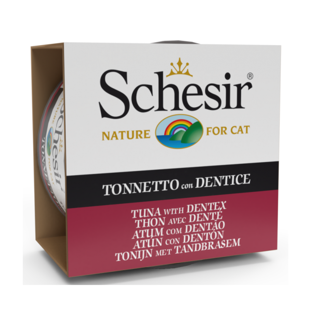 Schesir Cat Wet Food-Tuna With Dentex (Min Order 85g - 14pcs)[Weight - 85g]