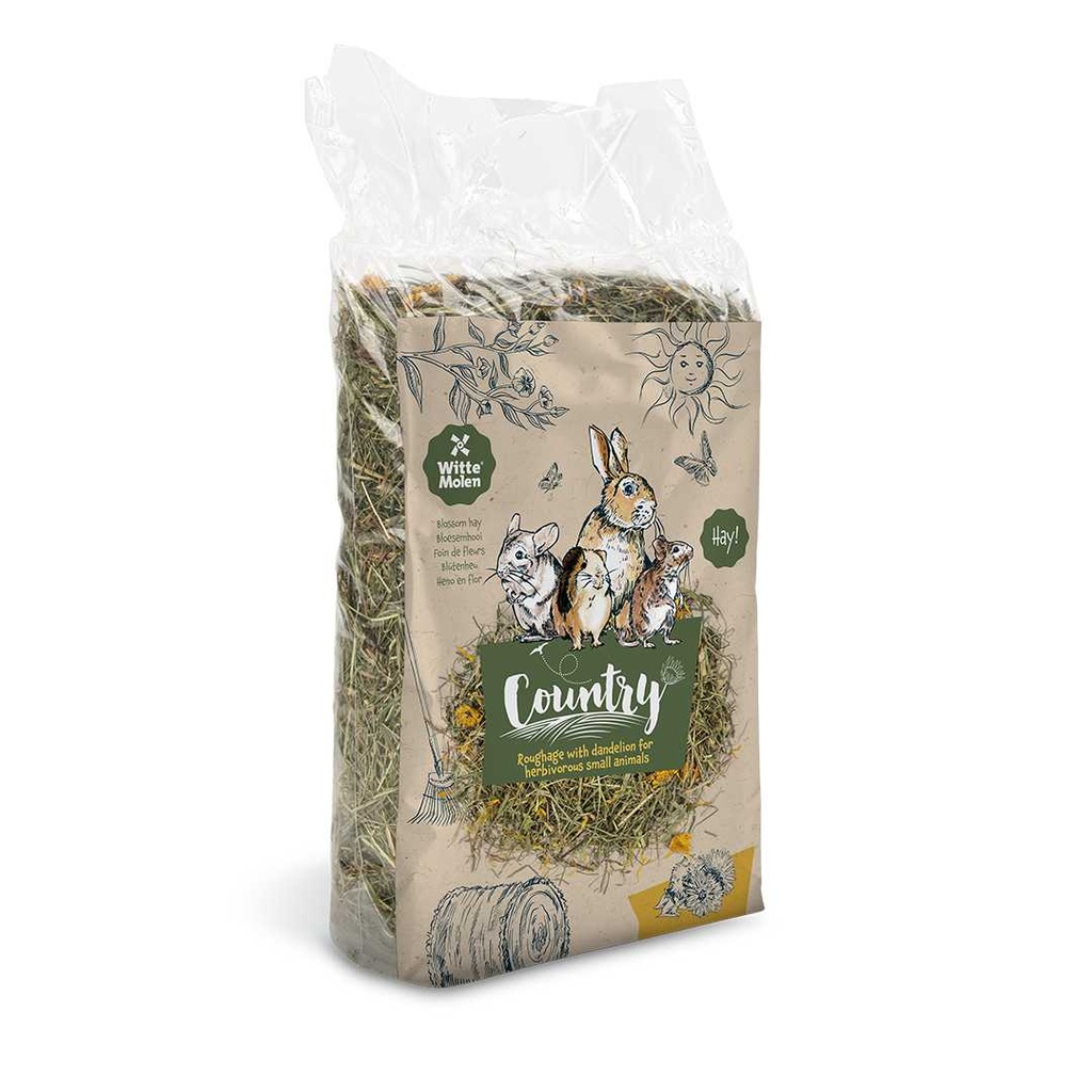 Witte Molen Country Blossom Hay Dandelion 500g[Weight - 500g]