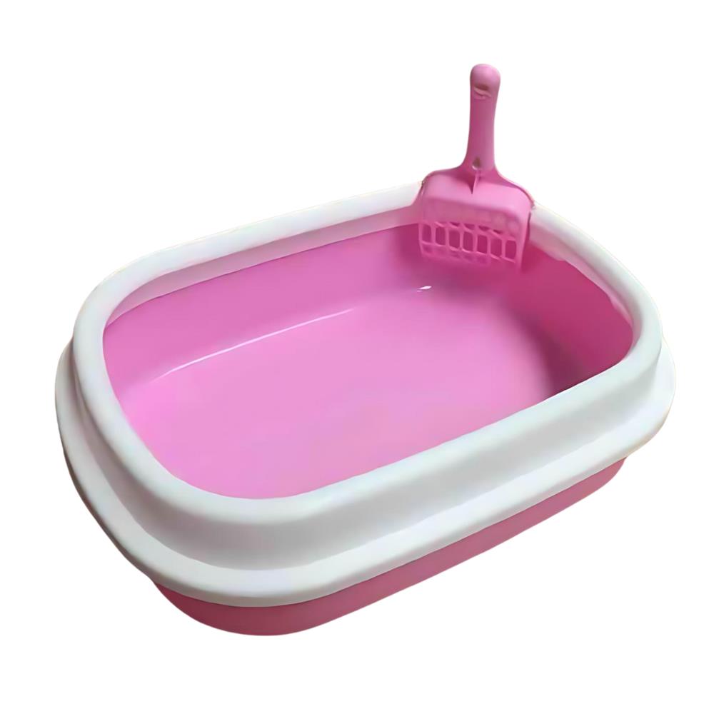 Pado Cat Litter Tray Normal (41*31*12 cm)- Pink