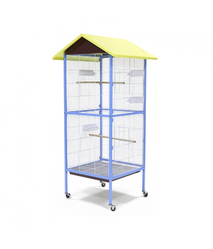 Dayang Bird Cage (A25) - 78 x 74.5 x 166cm [Dimension - Blue Frame