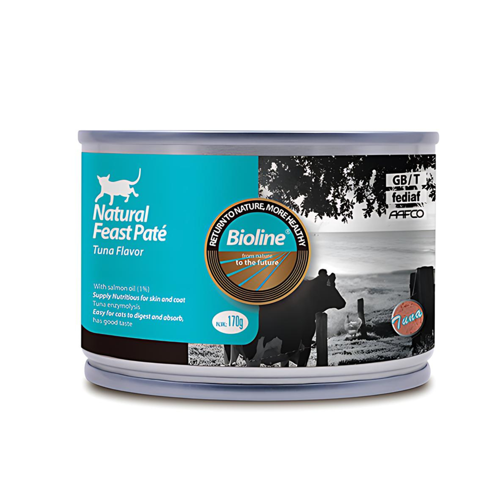  Bioline Natural Feast Pate Cat Can Tuna Flavor 170g