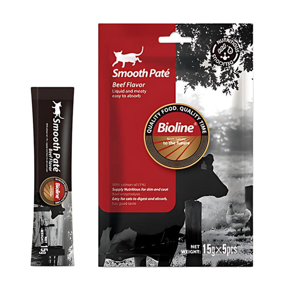  Bioline Natural Feast Smooth Pate-Beef Flavor (15gx5pcs)
