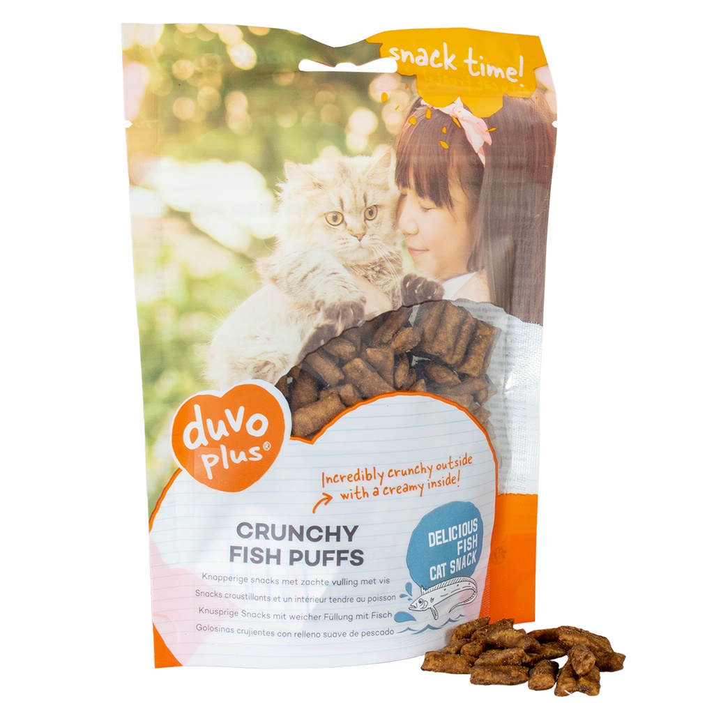  Duvo+ Crunchy Fish Puffs for Cats 50g