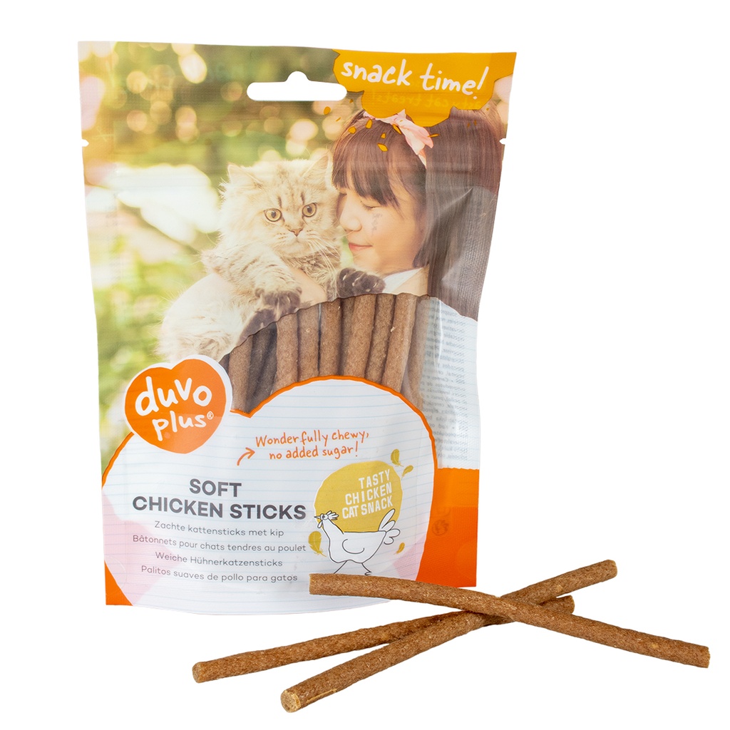 Duvo+ Soft Chicken Sticks for Cats 50g