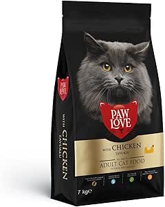 Paw Love Adult Cat Food with Chicken for All Breeds 7 Kgs