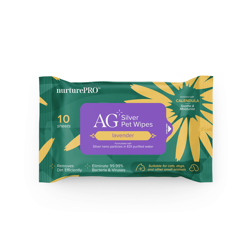  NurturePro AG+ Silver Pet Wet Wipes -Lavender (10 Sheets/ Pack)