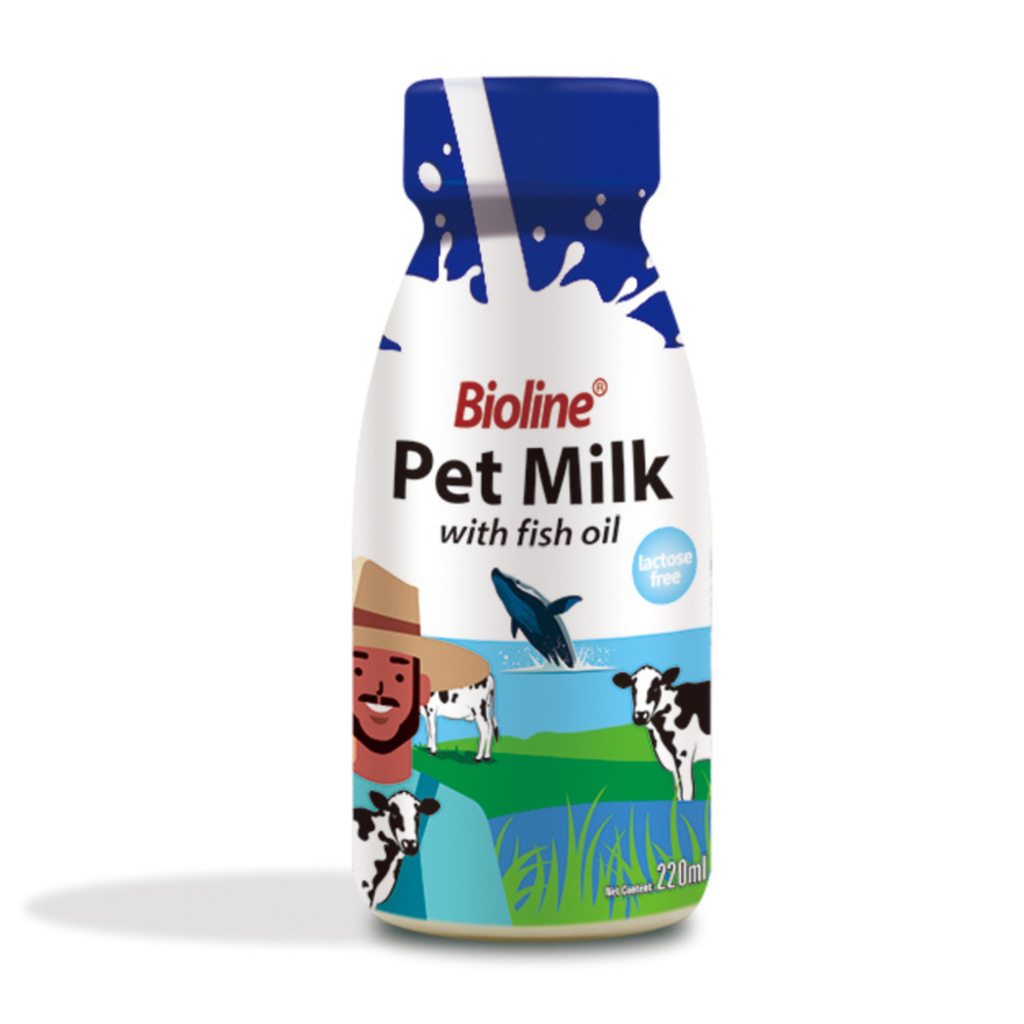 Bioline Pet Milk with Fish Oil for Cats & Dogs 220ml