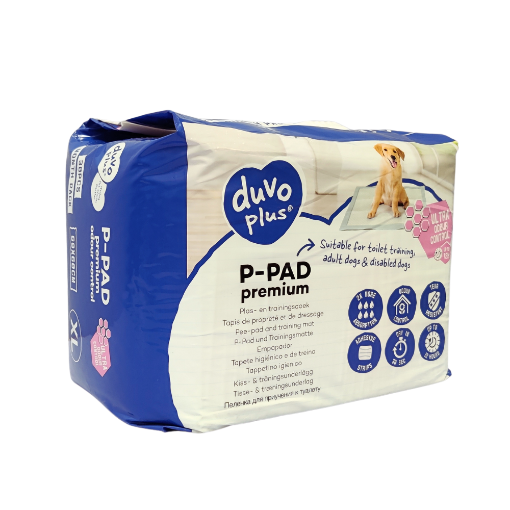 Duvo+ Pet Pad Premium Month Pack XL-60x60cm-Green Tea Scent-30pcs