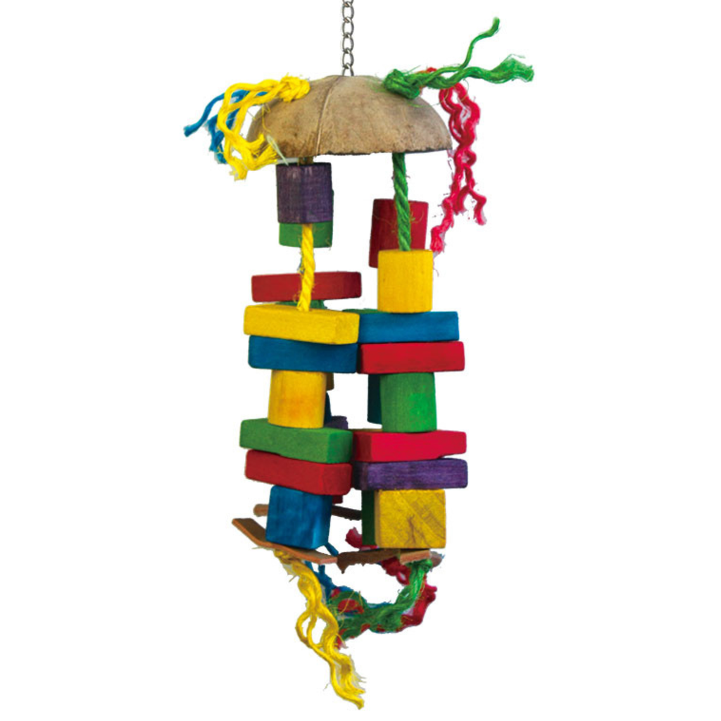 Vanpet Umberlla Shape Natural Bird Toy 38x13cm-BTLB00209