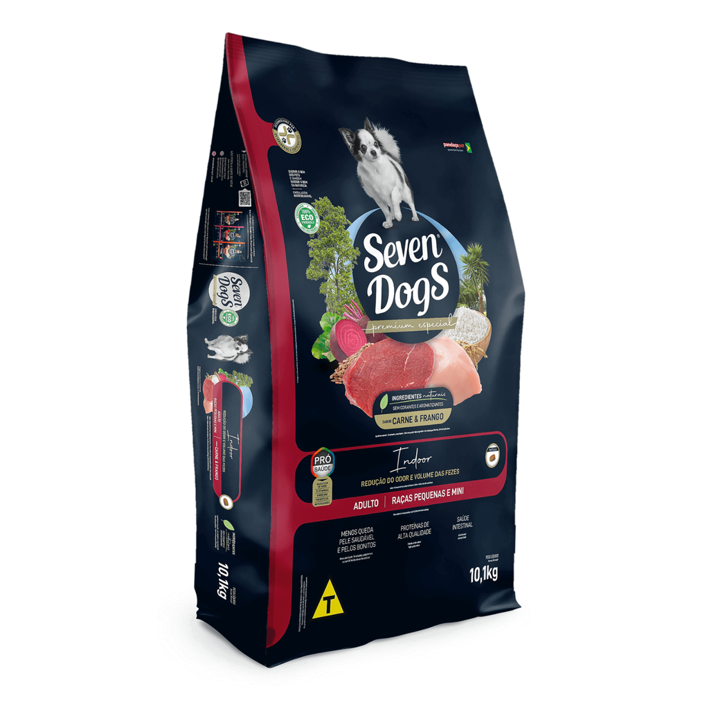 Seven Dogs Dog Food For Adult - Small And Mini Breeds-Beef & Chicken 10 kg+100g