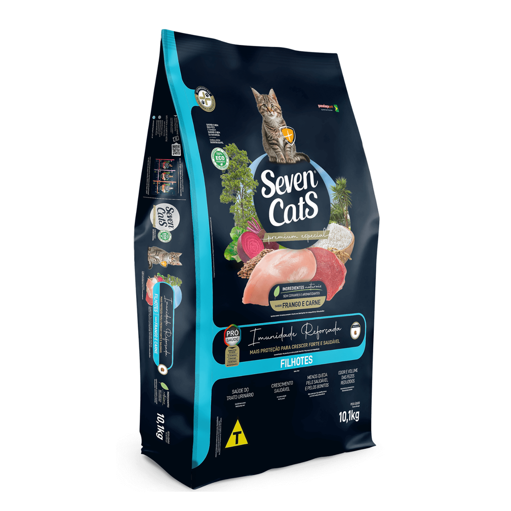 Seven Cats Cat Food For Kitten - Chicken & Beef [Immune Boost] 10kg+100g