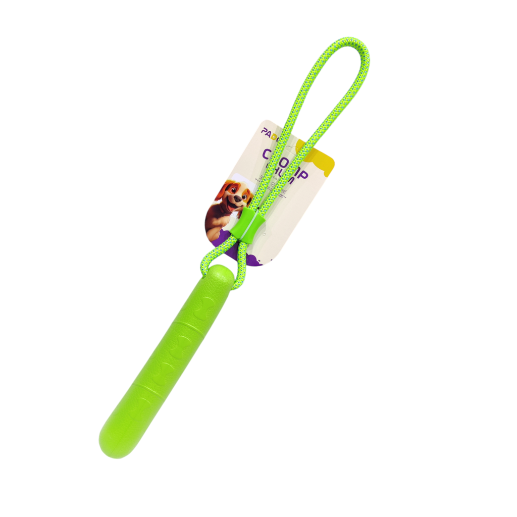 Pado Chomp Chum Straight With Rope  EVA Toy-Green 25cm