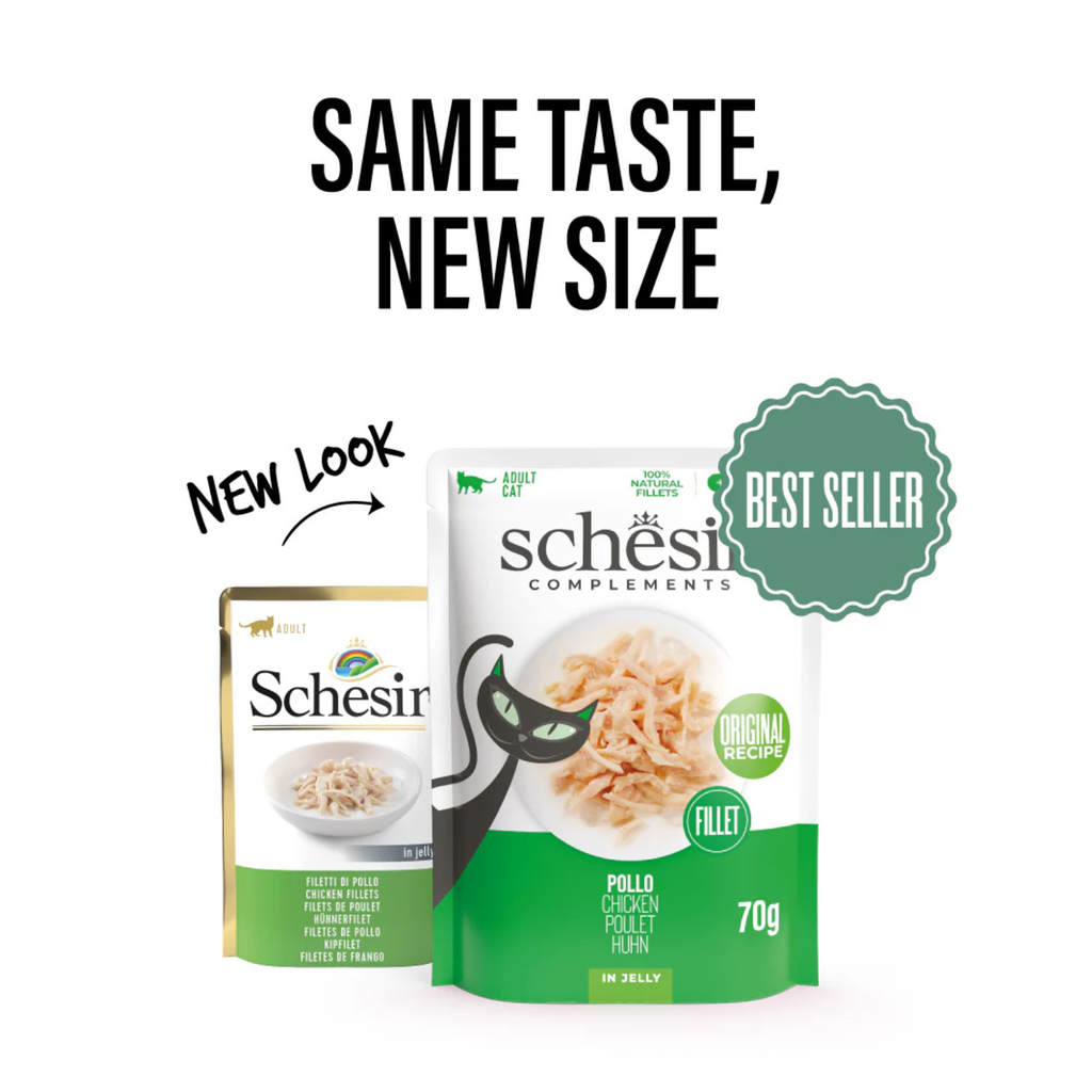 Schesir Complements Cat Wet Food  in Jelly Pouch- Chicken 70g [MOQ:12pcs]