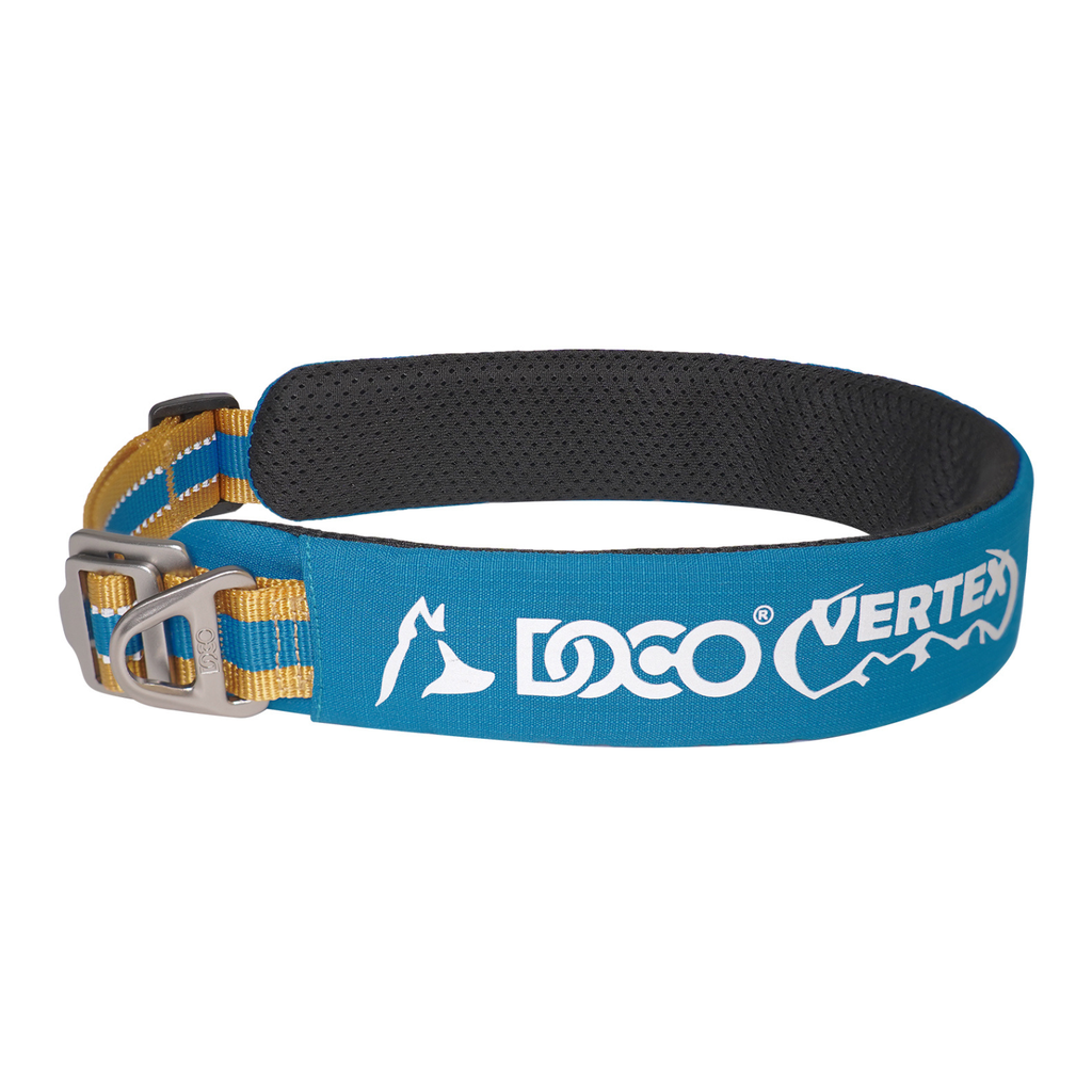 DOCO® VERTEX Reflective Ultralight Mesh Collar For Dogs-2.0 x 45-55cm-Coral Sea