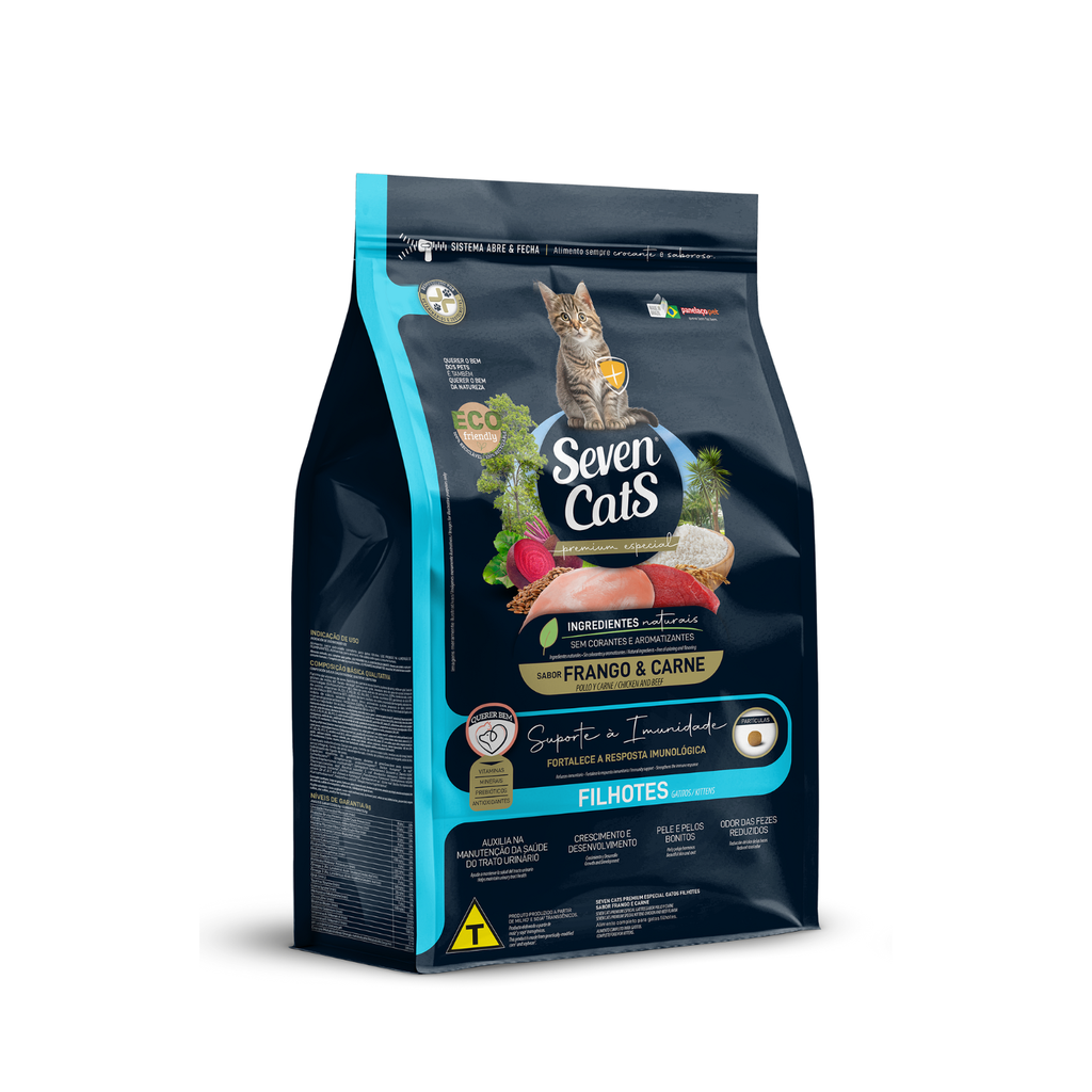 Seven Cats Cat Food For Kitten - Chicken & Beef [Immune Boost] 1kg