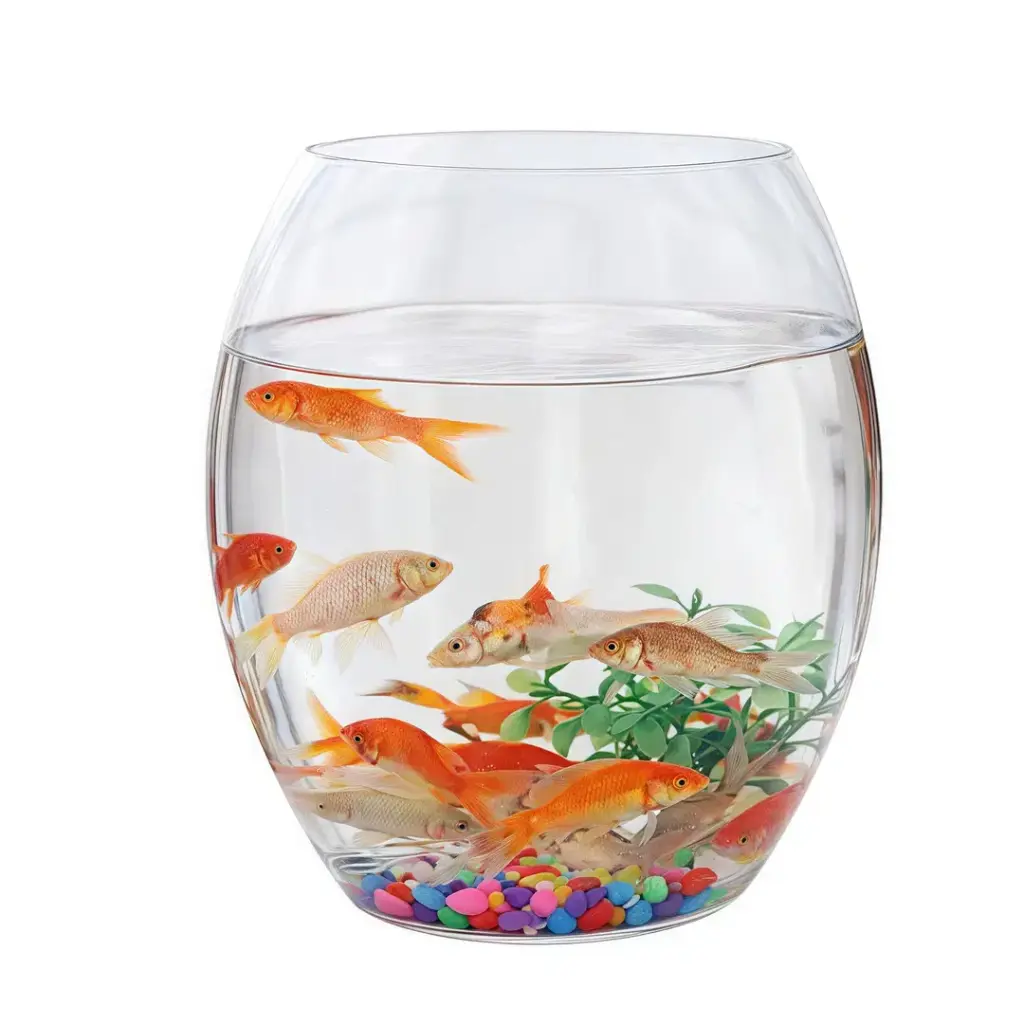 Aquabroo Classic Round Glass Bowl 12*12*17cm