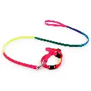Petbroo Cat Rainbow Leash+Harness S (6 kg) 1.0 x 120 cm