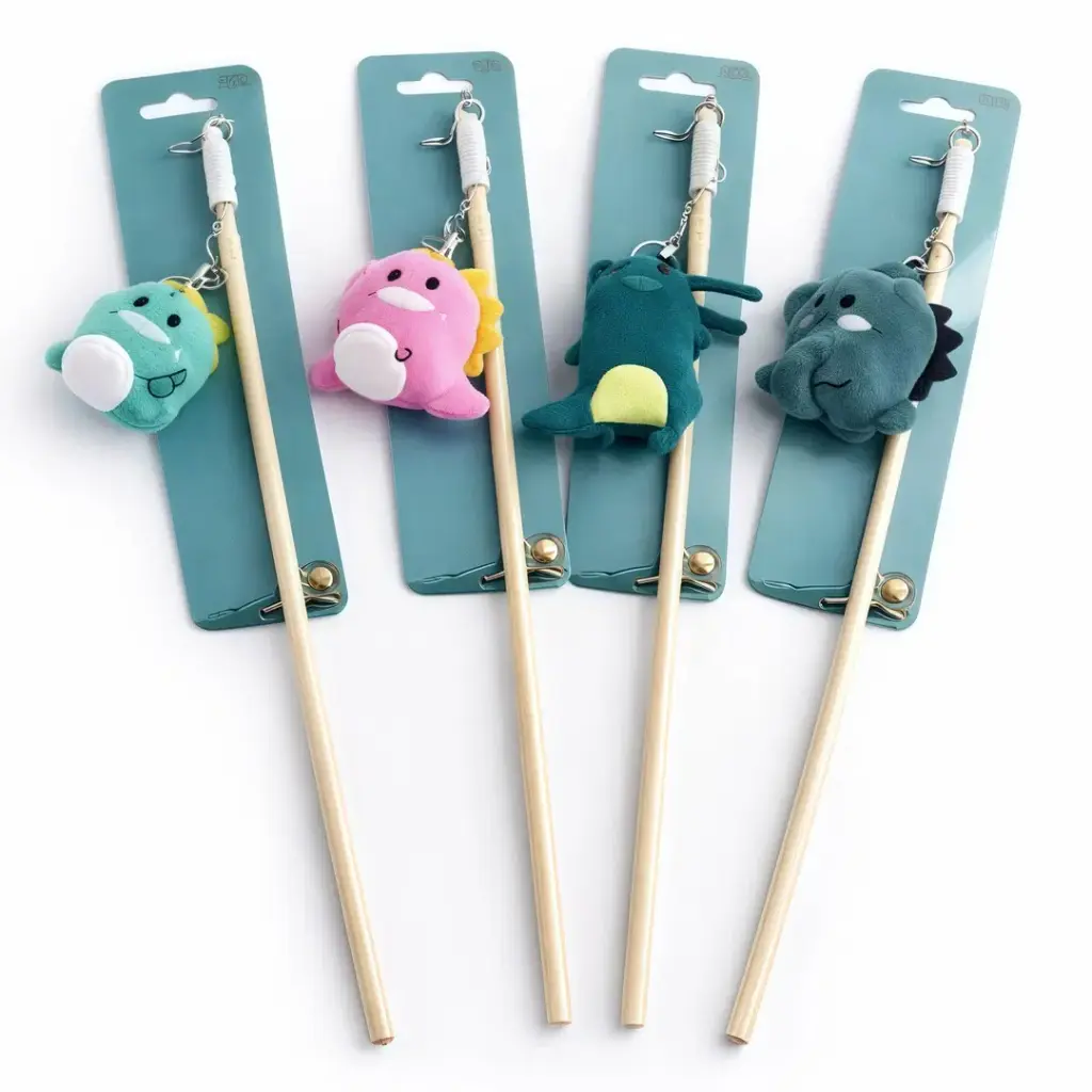 Petbroo Teddy Cat Wands Toys