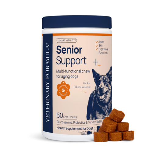 Synergy Labs Veterinary Formula Smart Vitality Senior Support Supplement For Dog  – 180g [Count - 60]