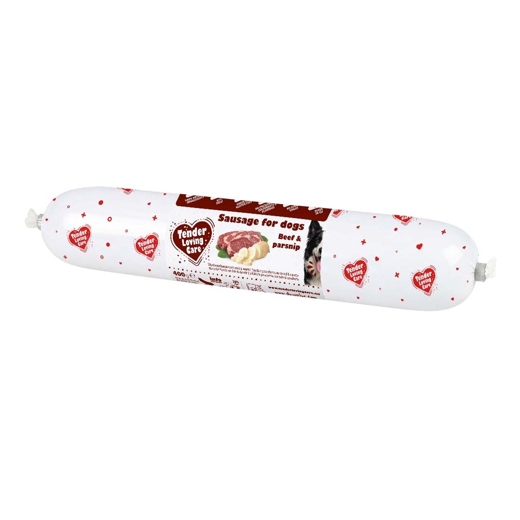 Duvo+ Sausage For Dogs - 400g [Beef & Parsnip]