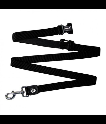 [DCS2072-01M] DOCO® Easy-Snap -HANDS FREE Leash 6ft (DCS2072)[Color - Black, Size - M]