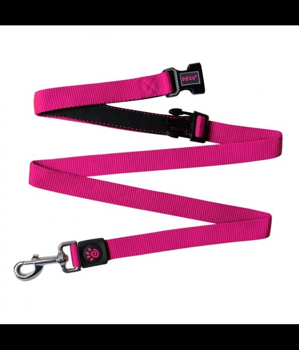 [DCS2072-04L] DOCO® Easy-Snap -HANDS FREE Leash 6ft (DCS2072)[Color - Pink, Size - L]