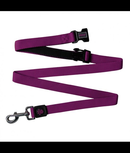 [DCS2072-06L] DOCO® Easy-Snap -HANDS FREE Leash 6ft (DCS2072)[Color - Purple, Size - L]
