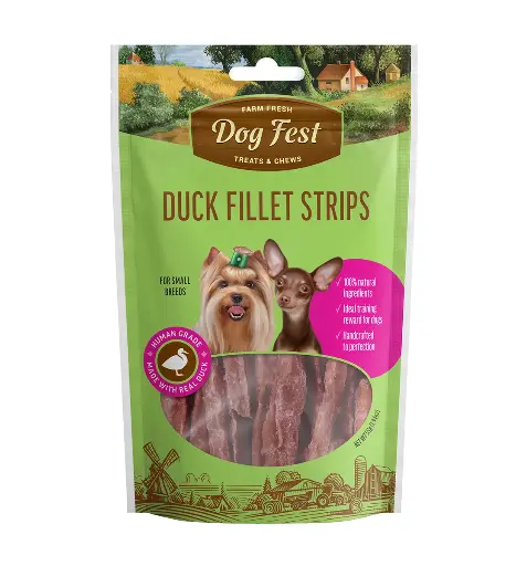 [79711809] Dog Fest Duck Fillet Strips For Mini-Dogs - 55g (1.94oz)[Weight - 55g]