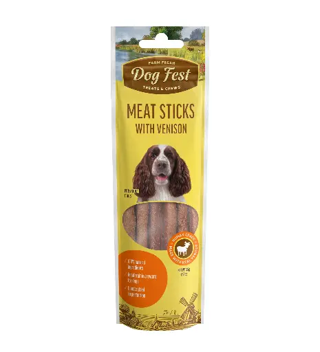 [79208955] Dog Fest Meat Sticks With Vension For Adult Dogs[Weight - 45g]