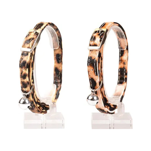 [LR11162] Duvo Cat Collar Mixed Colors 20 - 30cm / 10mm[Texture - Leopard]
