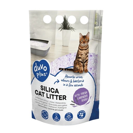 [LR989003] Duvo+ Premium Silica Cat Litter 5L[Flavor - Lavender]