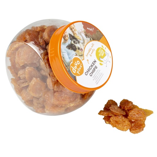 [LR12449] Duvo+ Meat! Chicken Chips 500G - ± 218St[Weight - 500g]
