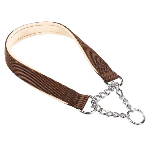 [75234012] Ferplast Daytona CSS Semi - Pull - Out Collar With Soft Padding[Color - Brown, Dimension - 40cm x 15mm]