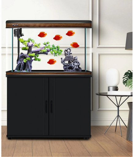 [AQKARISPL-600B] Karis Perfect Aquarium with Cabinet 620x370x500mm[Color - Black]