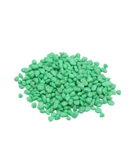 [XF20609D] Natural Color Aquarium Colored Stone -Green, 5-8mm (10kg/Bag)